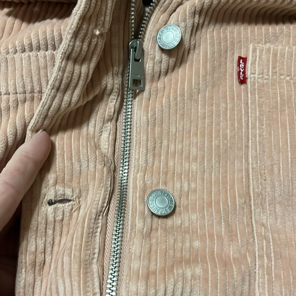 Womens Plus 3x LEVIS corduroy button up jacket/shirt - Picture 3 of 4